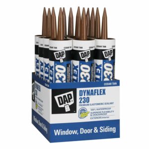DAP Dynaflex 230 Cedar Tan Latex Door/Siding/ Window Sealant 10.1 oz  Case of 12