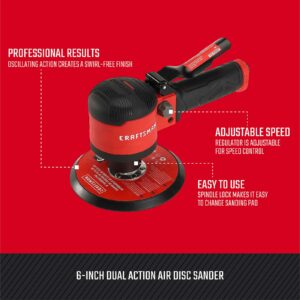 Craftsman 6 in. Dual Action Air Disc Sander 10000 rpm - Image 2