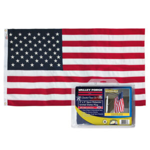 Valley Forge American Flag 3 in. H X 5 ft. W USDT3