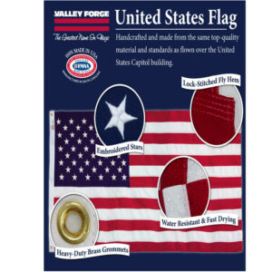 Valley Forge American Flag 3 in. H X 5 ft. W USDT3 - Image 5