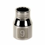 CRAFTSMAN 9mm Easy-To-Read Socket, 12 pt. STD, 3/8 in. drive USA