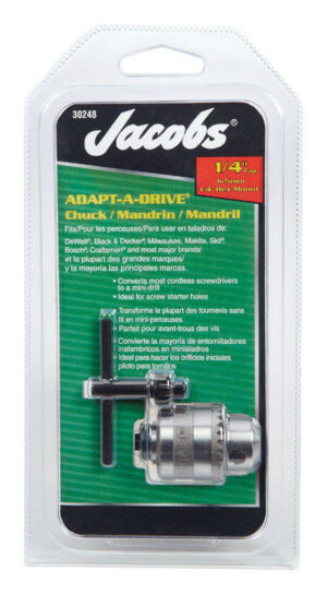 Jacobs 1/4 in. in. Chuck 1/4 in. 3-Flat Shank - Image 2