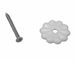 US Hardware Rosette Button with Screws, 1-1/8 in Pack of 6 - Image 2