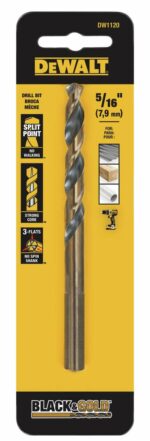 DeWalt 5/16 in. X 4-1/2 in. L Black Oxide Drill Bit