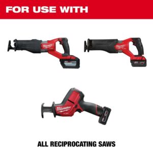 Milwaukee Sawzall 8 in. Bi-Metal Thin Kerf Reciprocating Saw Blade 8/12 TPI 5 pk - Image 4