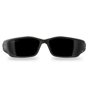 Edge Eyewear Kazbek XL Polarized Safety Glasses Smoke Lens Black Frame - Image 3