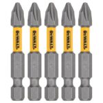 DeWalt Max Fit Phillips #2 X 2 in. L Screwdriver Bit Set Steel 5 pk DWA2PH2MF5
