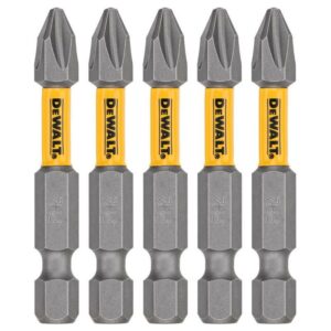 DeWalt Max Fit Phillips #2 X 2 in. L Screwdriver Bit Set Steel 5 pk DWA2PH2MF5
