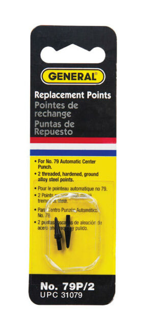 General Tools 79P/2 Replacement Point for General Tools 79 Steel Automatic Center Punch 2pc