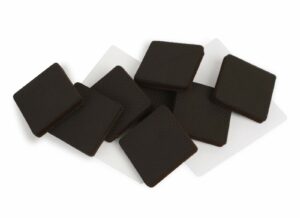 Slipstick GorillaPads Rubber Self Adhesive Gripper Pad Black Square 2 in. W X 2 in. L 8 pk - Image 2