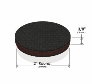 Slipstick GorillaPads CB144 Non Slip Furniture Pads/Grippers (Set of 8) Furniture Feet Floor Protectors, 2 Inch Round, Black - Image 6