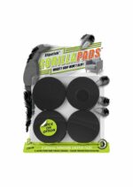Slipstick GorillaPads CB144 Non Slip Furniture Pads/Grippers (Set of 8) Furniture Feet Floor Protectors, 2 Inch Round, Black