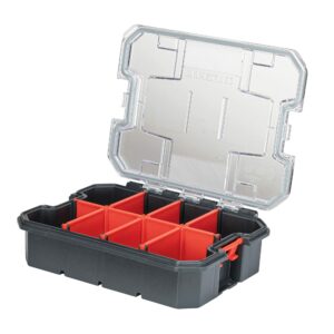 Craftsman VersaStack 7.5" W X 2.76" H Small Parts Bin 8 compartments Black/Red - Image 3