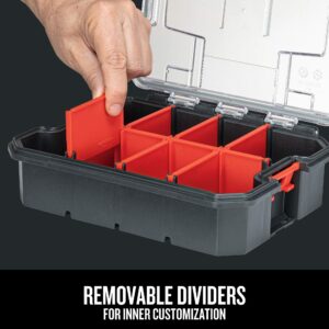 Craftsman VersaStack 7.5" W X 2.76" H Small Parts Bin 8 compartments Black/Red - Image 7