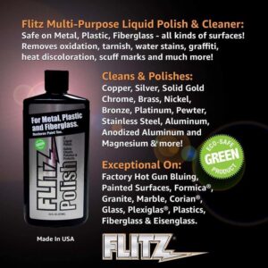 Flitz No Scent Metal Polish 3.4 oz Liquid - Image 2