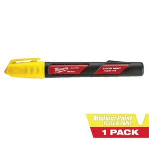 Milwaukee INKZALL Yellow Liquid Paint Marker - Image 2