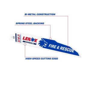 LENOX DEMOWOLF 9 in. Bi-Metal Reciprocating Saw Blade 10 TPI 2 pk - Image 2