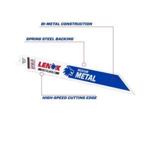 LENOX METALWOLF 8 in. Bi-Metal WAVE EDGE Reciprocating Saw Blade 18 TPI - Image 2