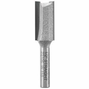 Vermont American 1/2 X 1/2 x 1 X 2-3/16 Carbide Tip 2-Flute Straight Router Bit - Image 2