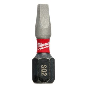 Milwaukee Shockwave Square #2 X 1 in. L Screwdriver Bit Steel 5 pk - Image 2