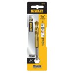 DeWalt Impact Ready 7/16 in. X 4 in. L Steel Drill Bit Quick-Change Hex Shank