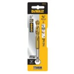 DeWalt Impact Ready 3/8 in. X 4 in. L High Speed Steel Drill Bit Quick-Change Hex Shank