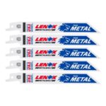 LENOX METALWOLF 6 in. Bi-Metal WAVE EDGE Reciprocating Saw Blade 24 TPI 5 pk