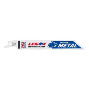LENOX METALWOLF 6 in. Bi-Metal WAVE EDGE Reciprocating Saw Blade 18 TPI