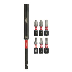 Milwaukee Shockwave Assorted 6 in. L Magnetic Drive Guide and Bit Set 7 pc
