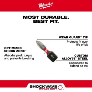 Milwaukee Shockwave Assorted 6 in. L Magnetic Drive Guide and Bit Set 7 pc - Image 4