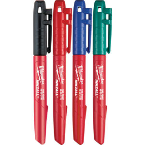Milwaukee INKZALL Assorted Fine Tip Jobsite Marker 4 pk - Image 4