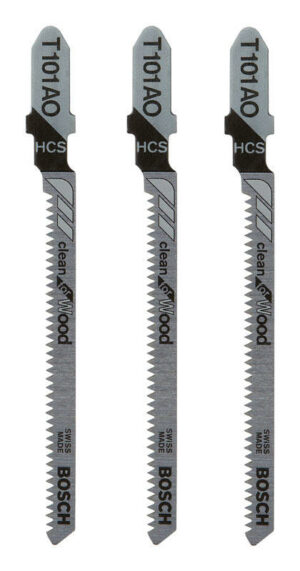 Bosch 3 in. Metal T-Shank Pointed teeth and ground Jig Saw Blade 20 TPI 3 pk - Image 2