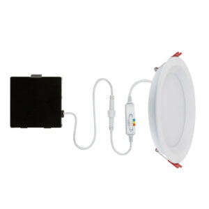 Globe Electric Ultra Slim Frost White 6 in. W Metal LED Canless Recessed Downlight 12 W - Image 4