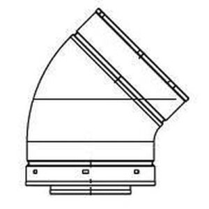 Majestic DVP45 45 deg Elbow Venting Pipe