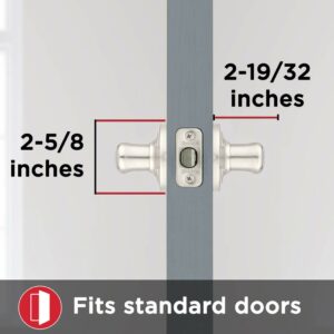 Kwikset Tustin Polished Brass Passage Lockset 1-3/4 in. - Image 4