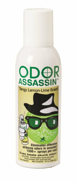 Odor Assassin Lemon Lime Scent Odor Control Spray 8 oz Liquid (Case of 3)