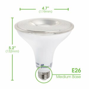 Greenlite PAR38 E26 Medium LED Motion Activated Bulb Bright White 100 Watt 1 pk - Image 4