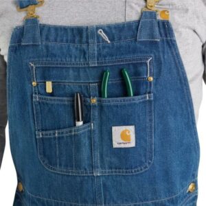 Carhartt Loose Fit Denim Bib Overalls – 104672 – Dark Stone - Image 4