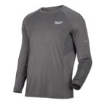 Milwaukee Workskin Long Sleeve Crew Neck Gray Midweight Base Layer Tee Shirt LG