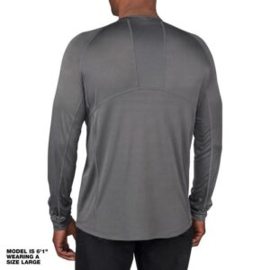 Milwaukee Workskin Long Sleeve Crew Neck Gray Midweight Base Layer Tee Shirt XL - Image 2