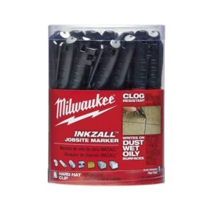 Milwaukee INKZALL Black Fine Tip Jobsite Marker 36-Pack