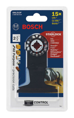 Bosch Starlock 2-1/2 in. X 4 in. L Bi-Metal Plunge Blade OSL212F - Image 2