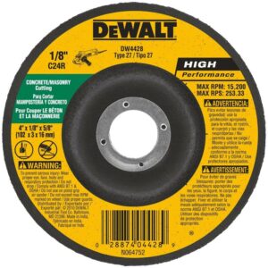 DeWalt High Performance 4 in. D X 5/8 in. Masonry Grinding Wheel DW4428