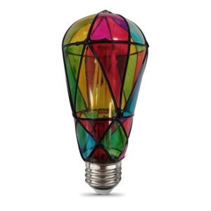 Feit Electric ST19 E26 (Medium) Filament LED Bulb Multi-Colored 25 Watt Equivalence 1 pk - Image 2