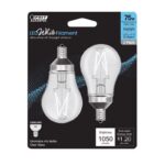 Feit White Filament A15 E12 Candelabra Filament LED Bulb Daylight 75 Watt 2 pk