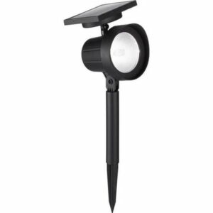 Living Accents Black Solar Powered 0.5 W LED Spotlight (Case of 12)