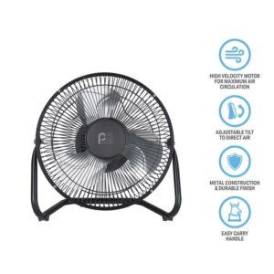 Perfect Aire 11.5 in. H X 9 in. D 2 speed High Velocity Fan - Image 3