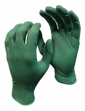 Watson Gloves Green Monkey Nitrile Textured Green Disposable Gloves 100pk Medium - Image 2