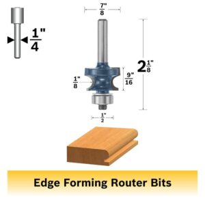 Bosch 1/8" x 9/16" Carbide Tipped Edge Beading Bit 85631M - Image 2