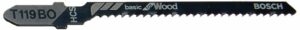 Bosch 3 in. Carbon Steel T-Shank Side Set & Ground Jig Saw Blade 12 TPI 3 pk